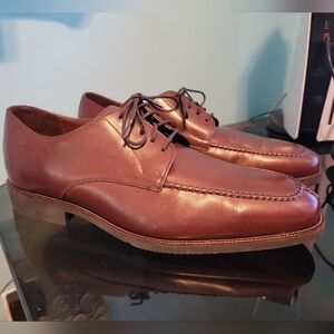 Neil M. Mens Dress Shoe 12 D Brown Leather Upper USA Pre-owned